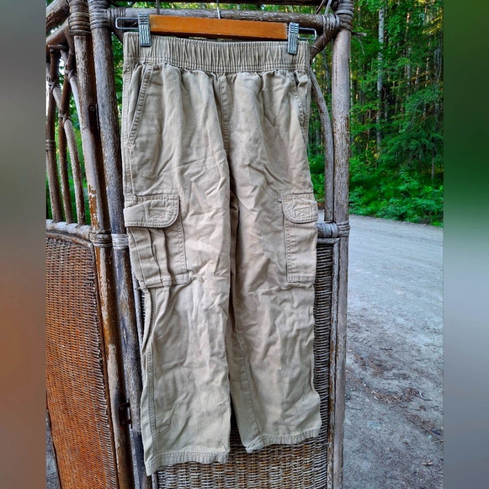 🍀3/15 Boy's Tan Cargo Pants